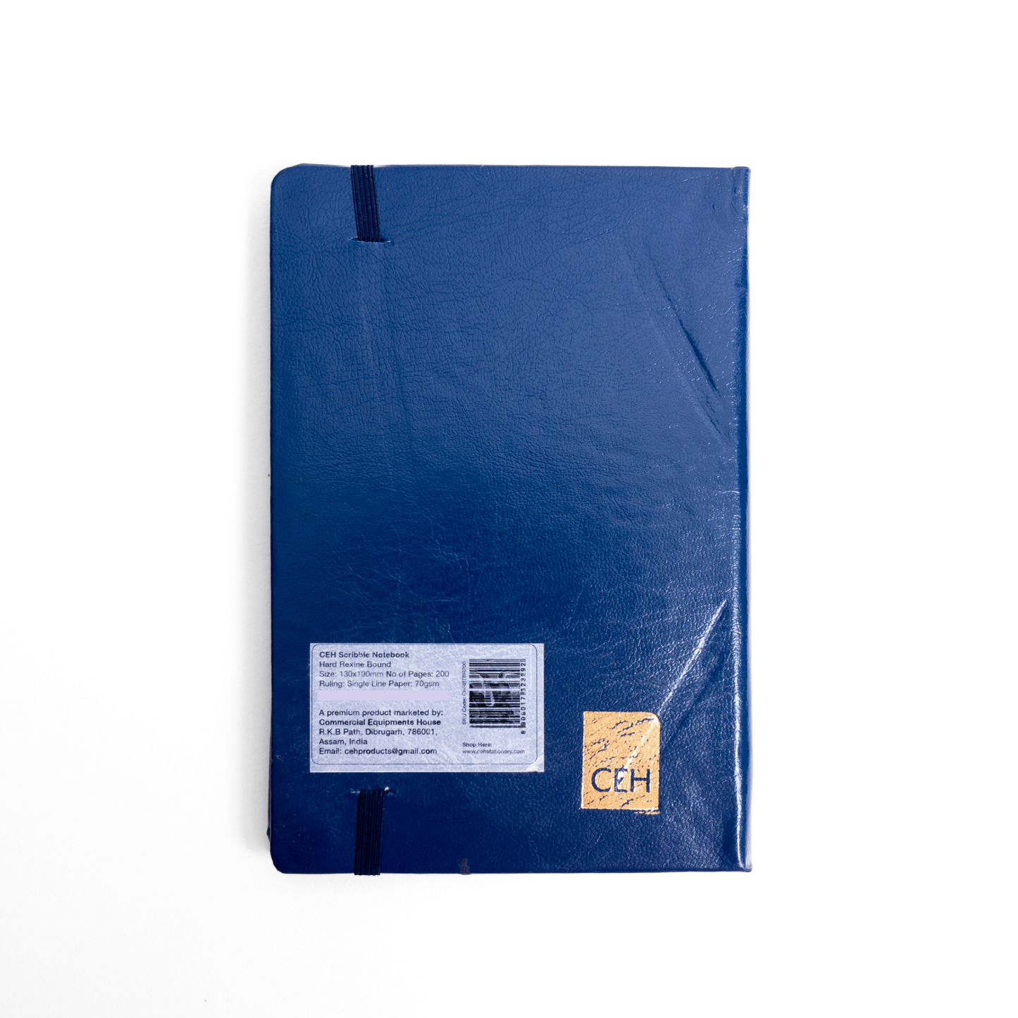 CEH STATIONERY | PREMIUM DIARY | Table size 130 x 190 Hard Rexine Bound 200P Ruled (Blue)