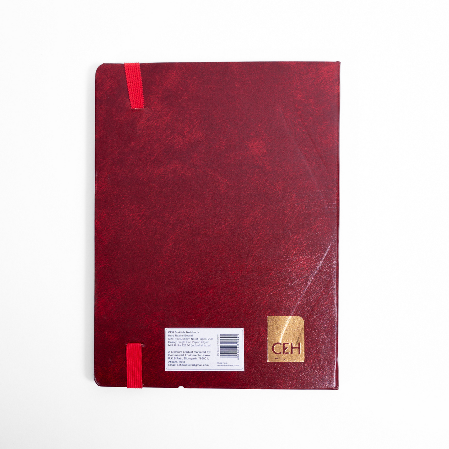 CEH | Nescafe size 190x255 Hard Rexine Bound 200P Ruled | 200 Pages (Maroon)