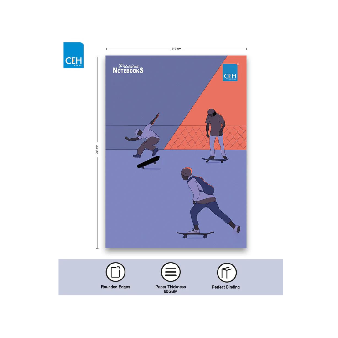 CEH| NOTEBOOK | A4 (297mmx210mm) | 60 GSM | 100 pages | Unruled