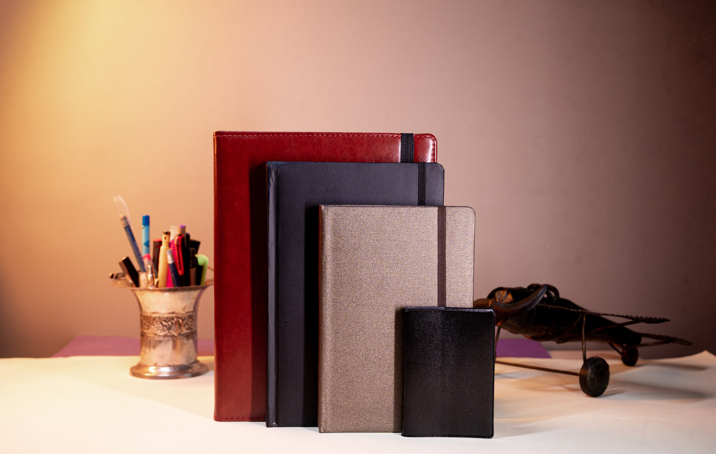 CEH STATIONERY | PREMIUM DIARY | Table size 130 x 190 Hard Rexine Bound 200P Ruled (Blue)